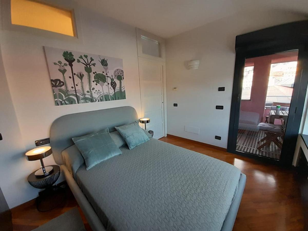 Ferienwohnung Bilocale Vista Mare Con Terrazzo-Porto Antico- Parcheggio Scontato Genua Exterior foto