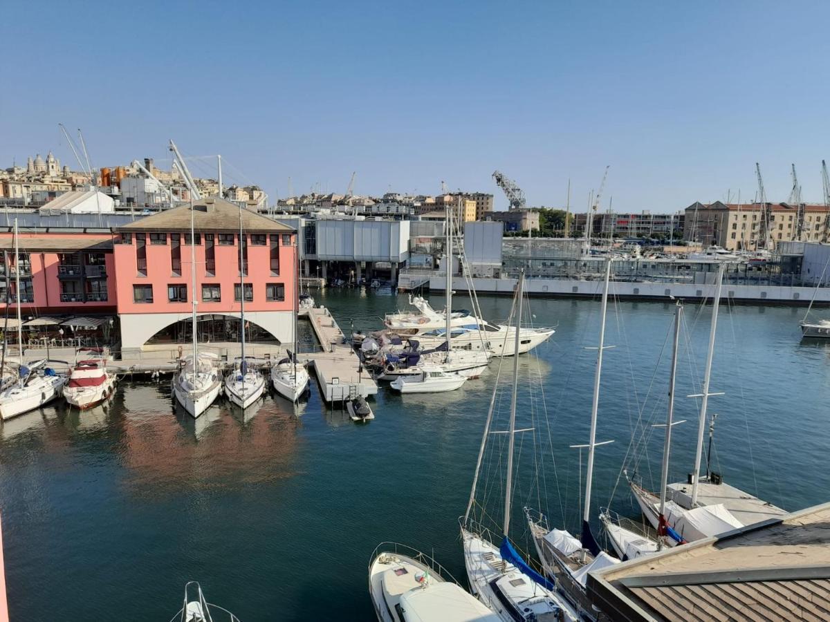 Ferienwohnung Bilocale Vista Mare Con Terrazzo-Porto Antico- Parcheggio Scontato Genua Exterior foto
