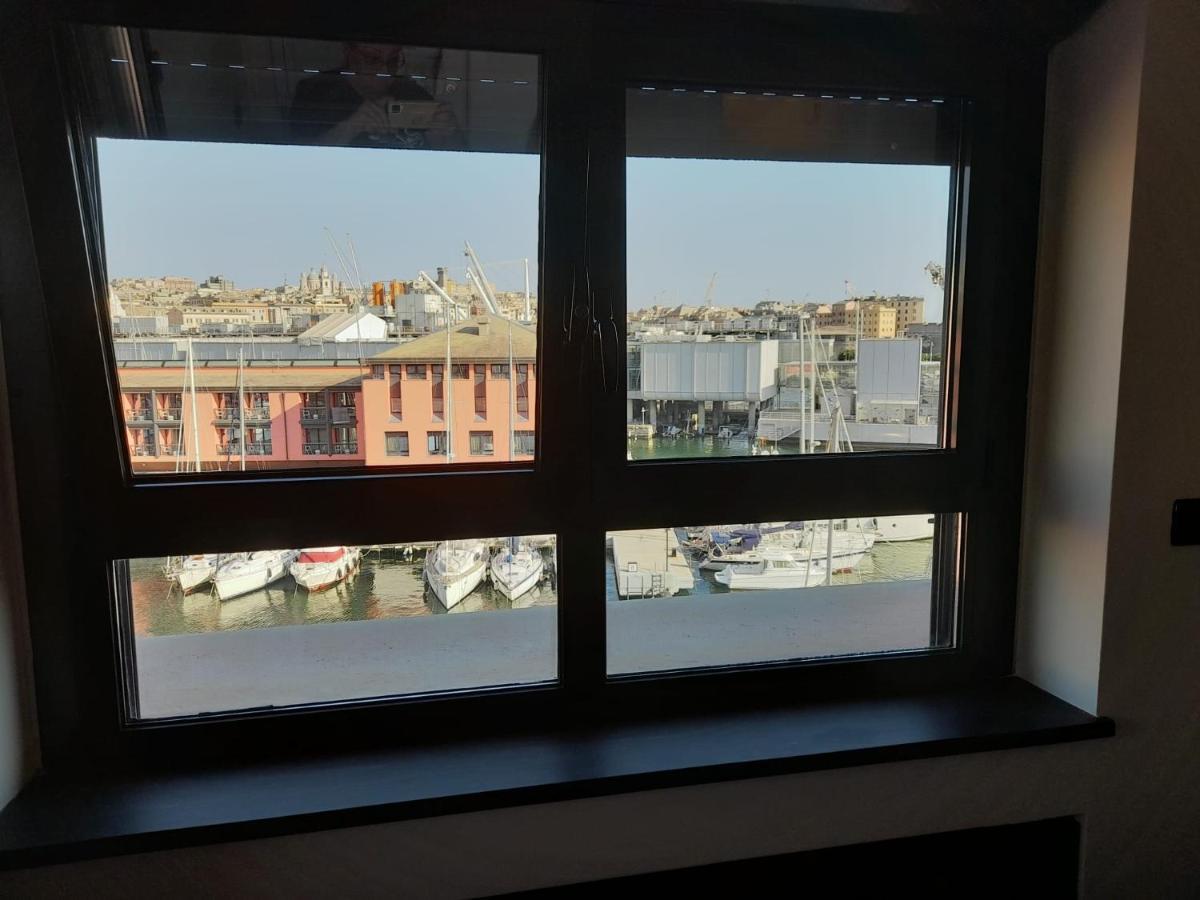 Ferienwohnung Bilocale Vista Mare Con Terrazzo-Porto Antico- Parcheggio Scontato Genua Exterior foto